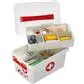 First Aid Storage Box With Tray 6L - White/Red