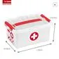 First Aid Storage Box With Tray 6L - White/Red