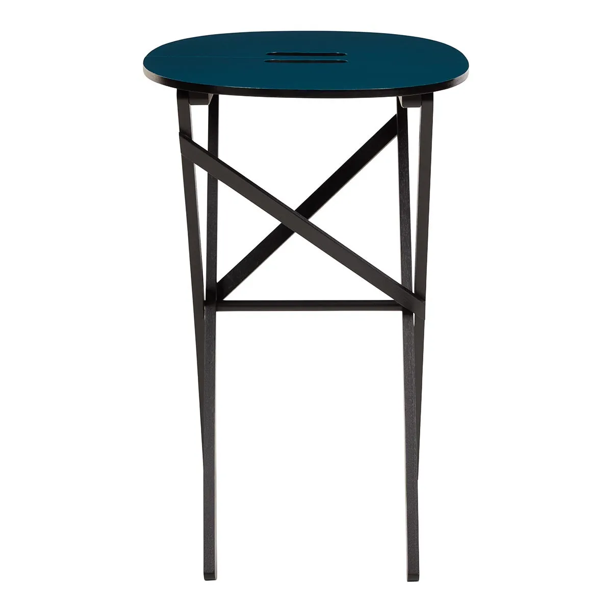 Folding Table Oval Blue