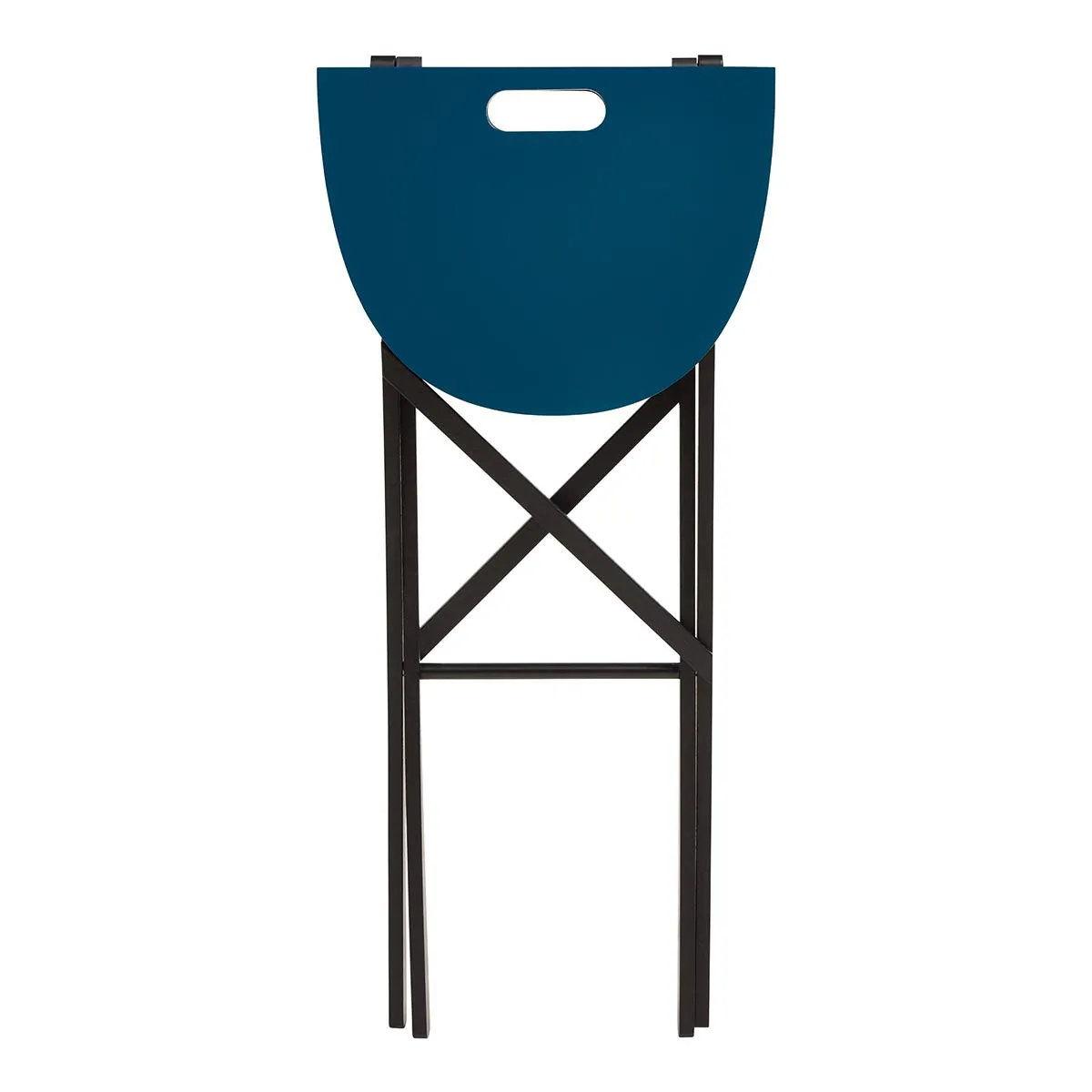 Folding Table Oval Blue