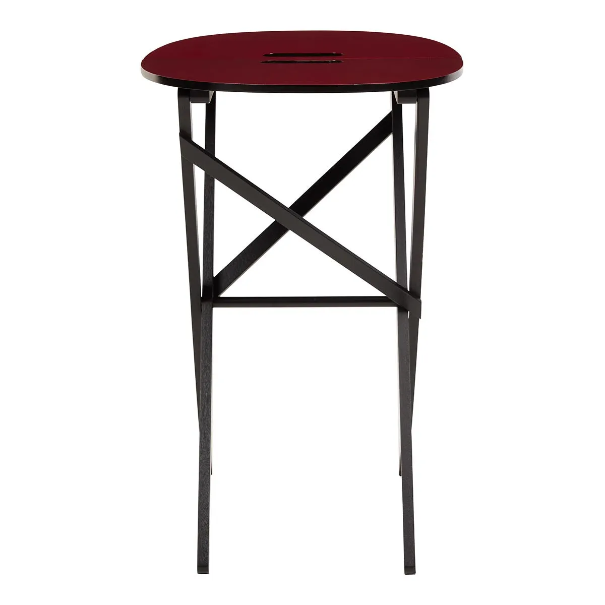 Folding Table Oval Red