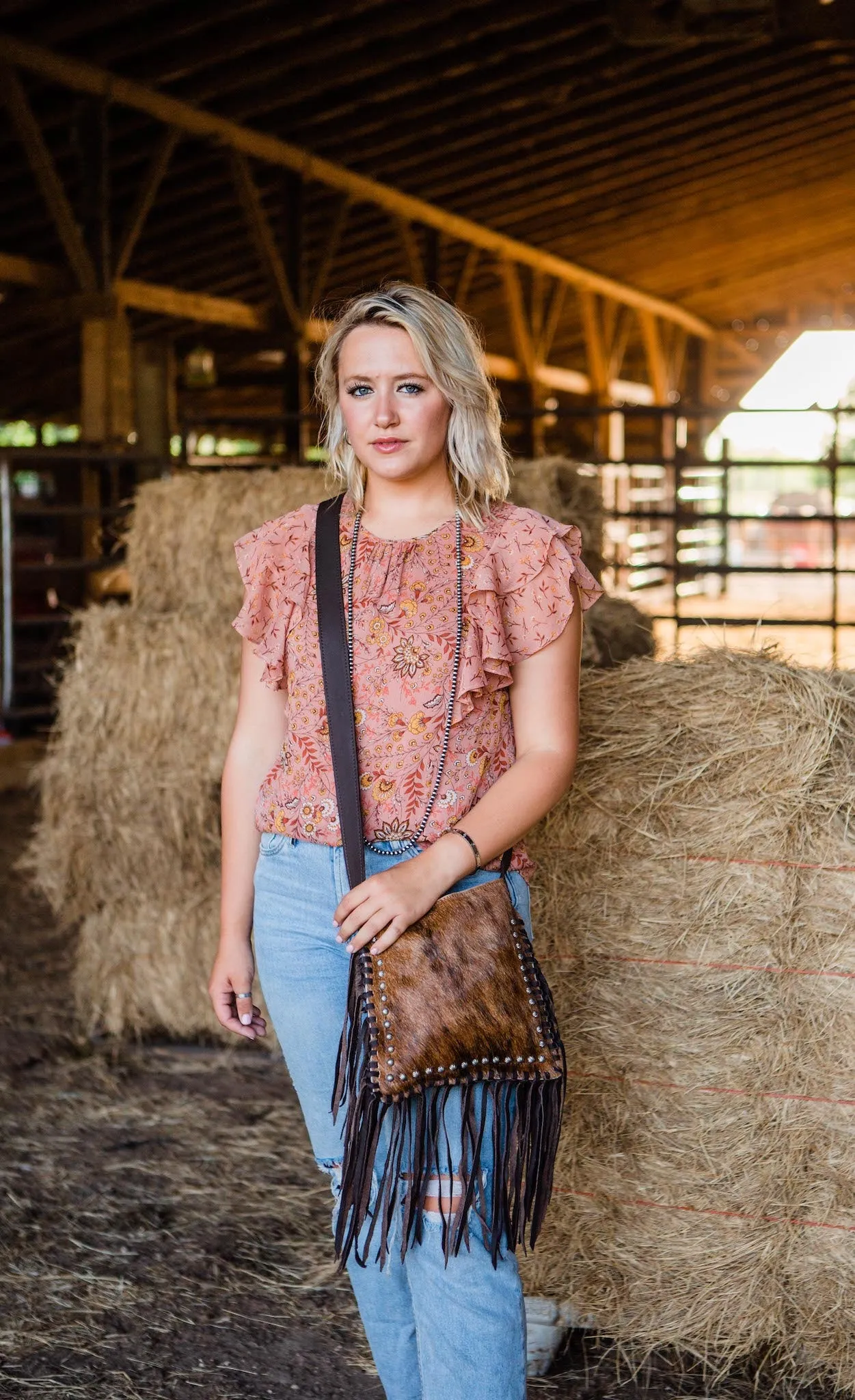 Fringed Cowgirl Messenger Crossbody