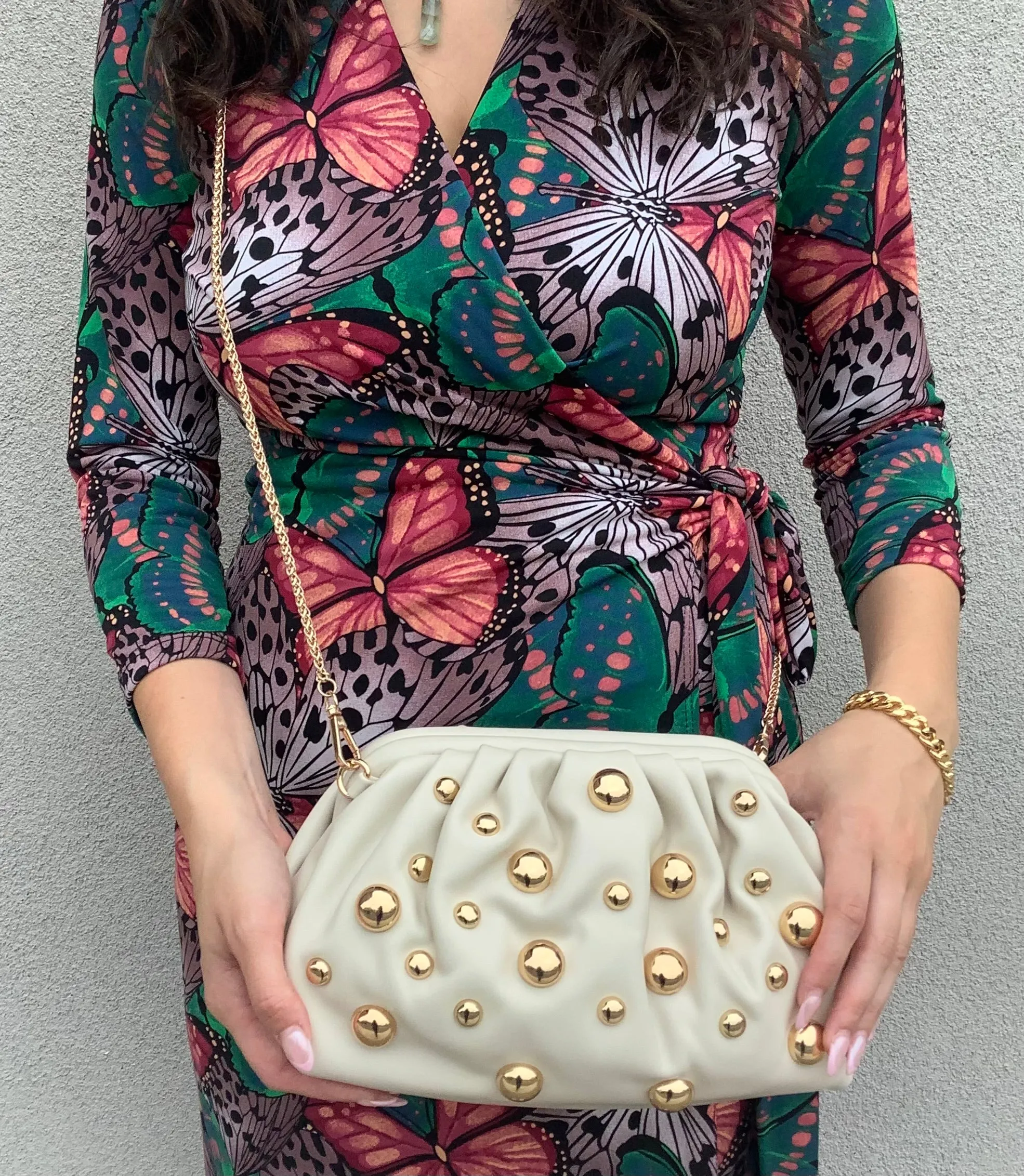 Going-Out Studded Handbag