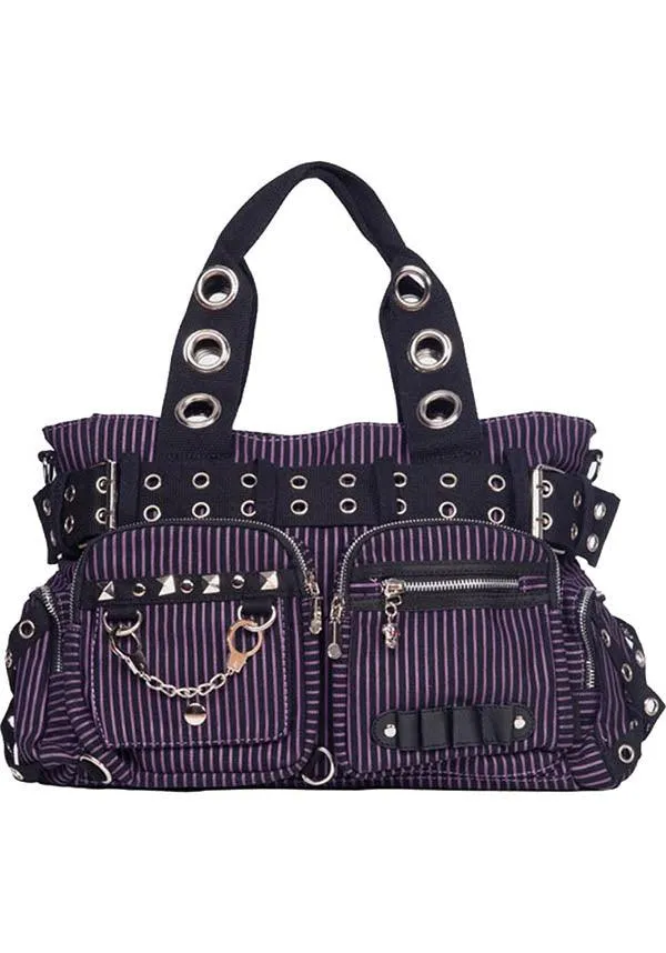 Handcuffs Purple Striped | BAG