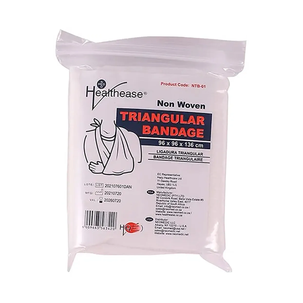 Healthease Triangular Bandage Non Woven 1 Unit