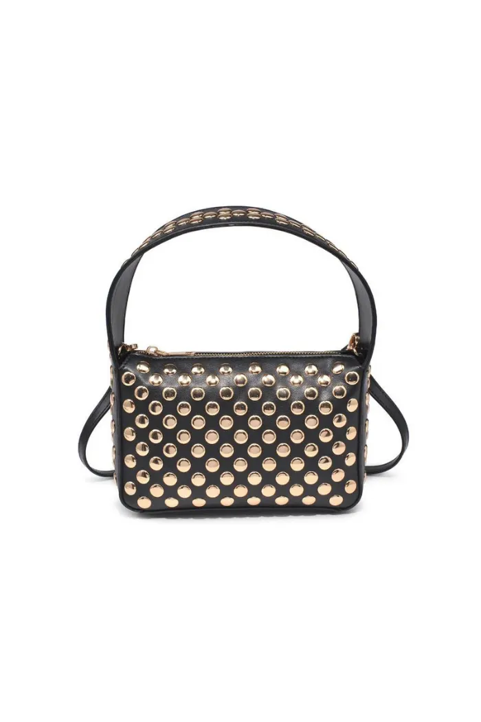 Isabel Studded Crossbody - Black