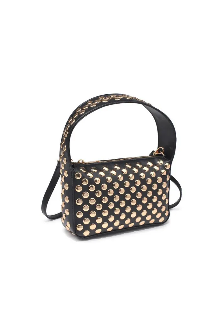 Isabel Studded Crossbody - Black