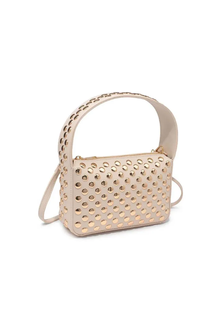 Isabel Studded Crossbody - Oatmilk