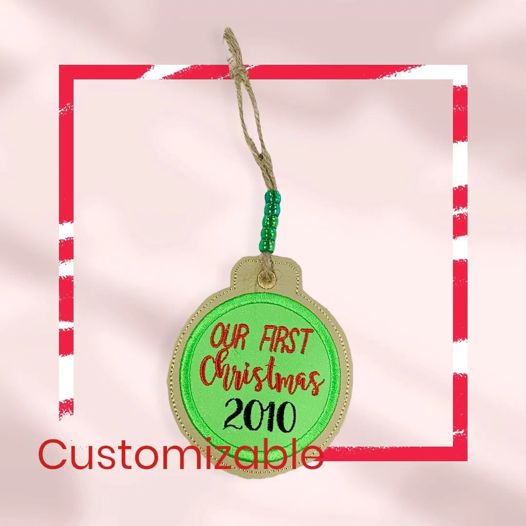 ITH Our First Christmas Ornament