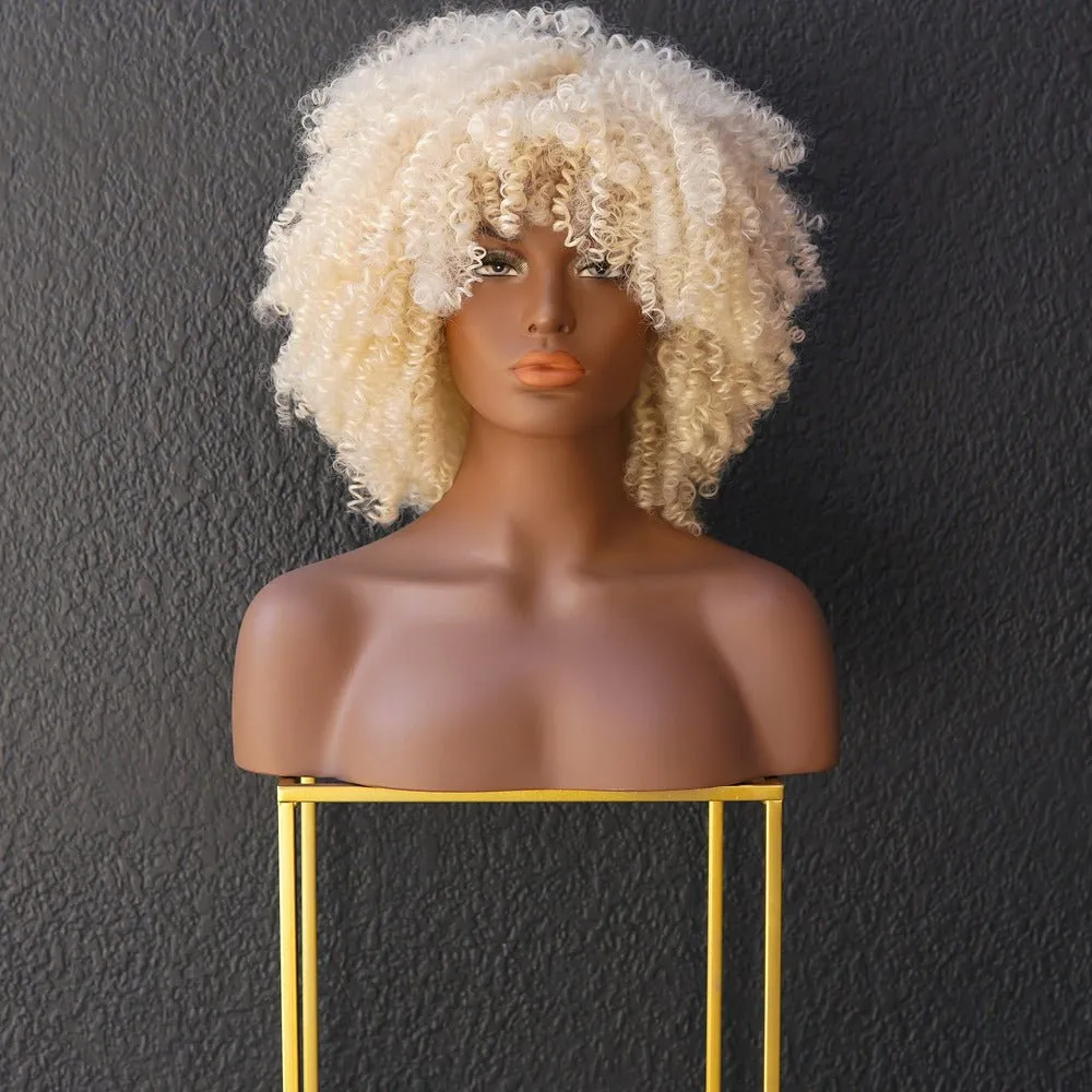 JAYDA Blonde Afro Curl Wig