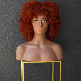 JAYDA Red Afro Curl Wig