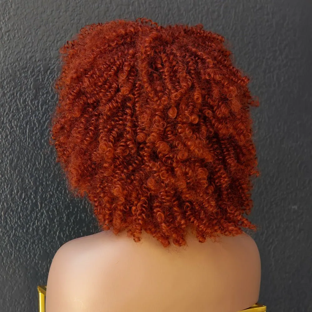 JAYDA Red Afro Curl Wig