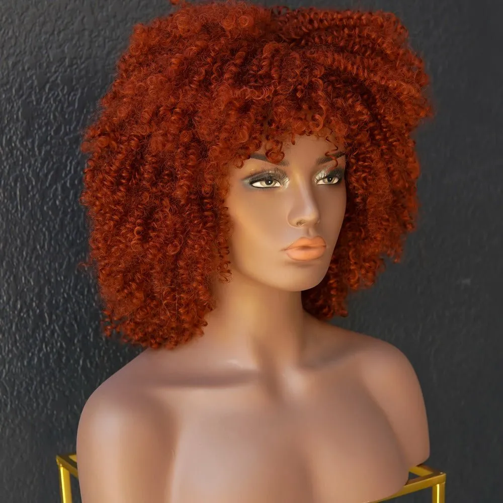 JAYDA Red Afro Curl Wig