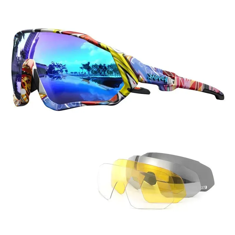 Kapvoe Cycling Sunglasses Polarized Men Women Cycling Glasses Road Mountain Bike Bicycle Goggles Sports Eyewear Fishing