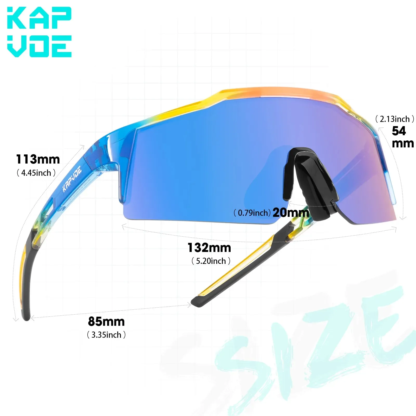 Kapvoe UV400 Kids Cycling Sunglasses Boys Girls Outdoor Bike Eyewear Child Camping Goggles  MTB Fishing Sport Bicycle Glasses