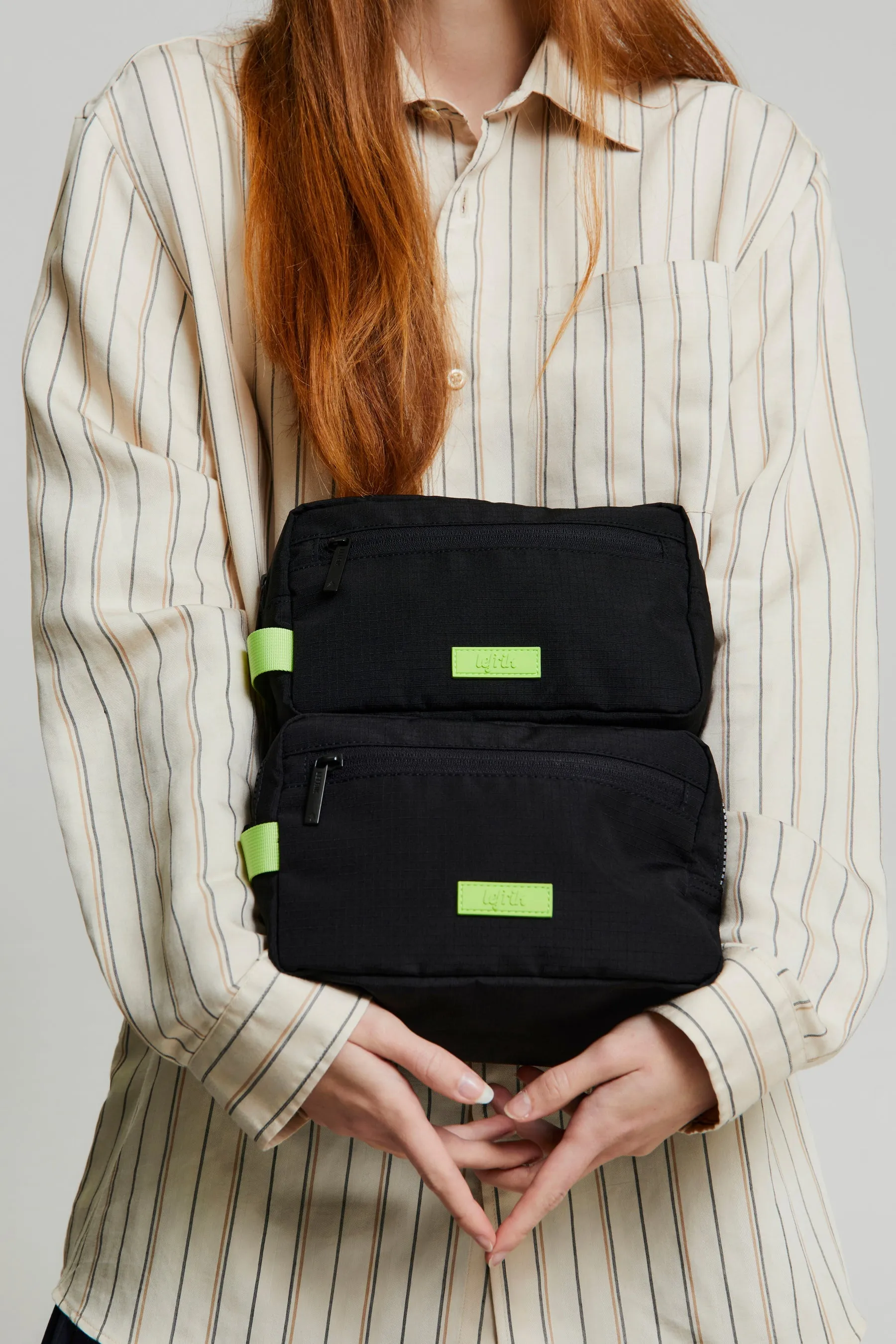 Kei Lithe Washbag Black Lime Vandra