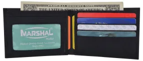 Kids Bifold Nylon Slim Compact Boys ID Card Holder Black Wallet