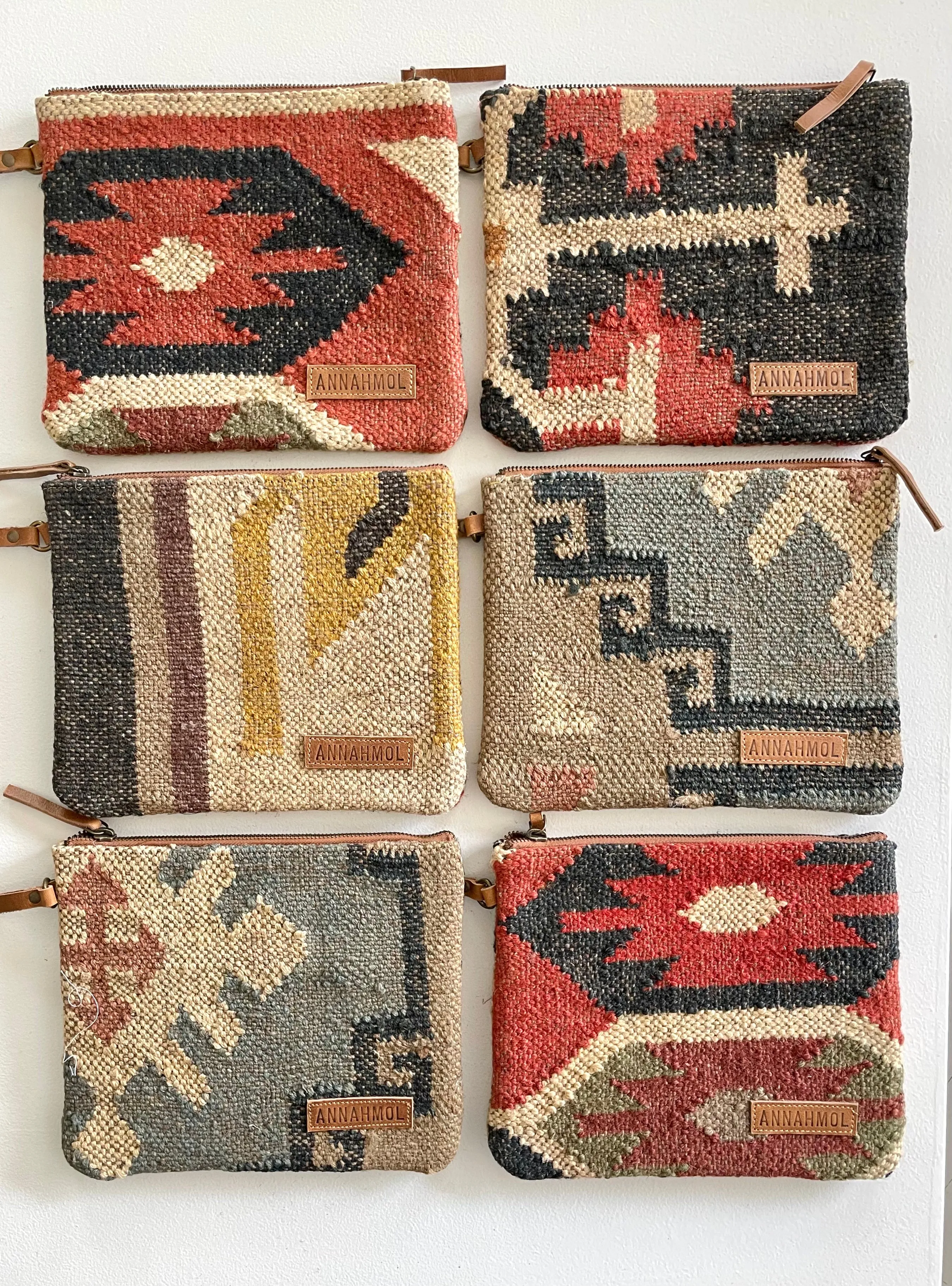 Kilim & Leather Clutch