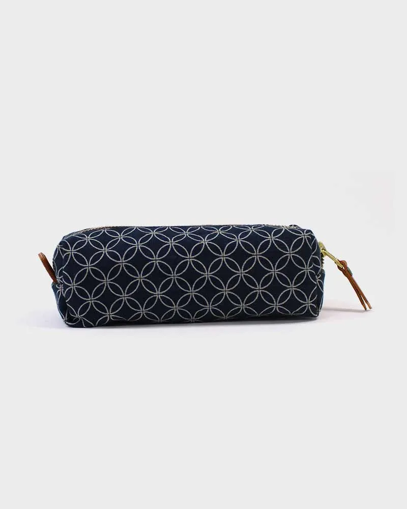 Kiriko Original Pencil Pouch, Indigo Shippou