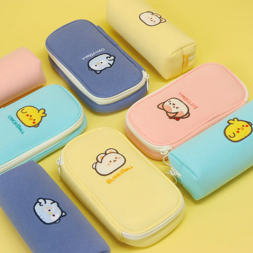 Kittiroll Simple Big Pencil Case