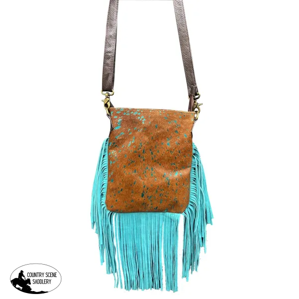 Klassy Cowgirl  Crossbody Bag with hair on cowhide,