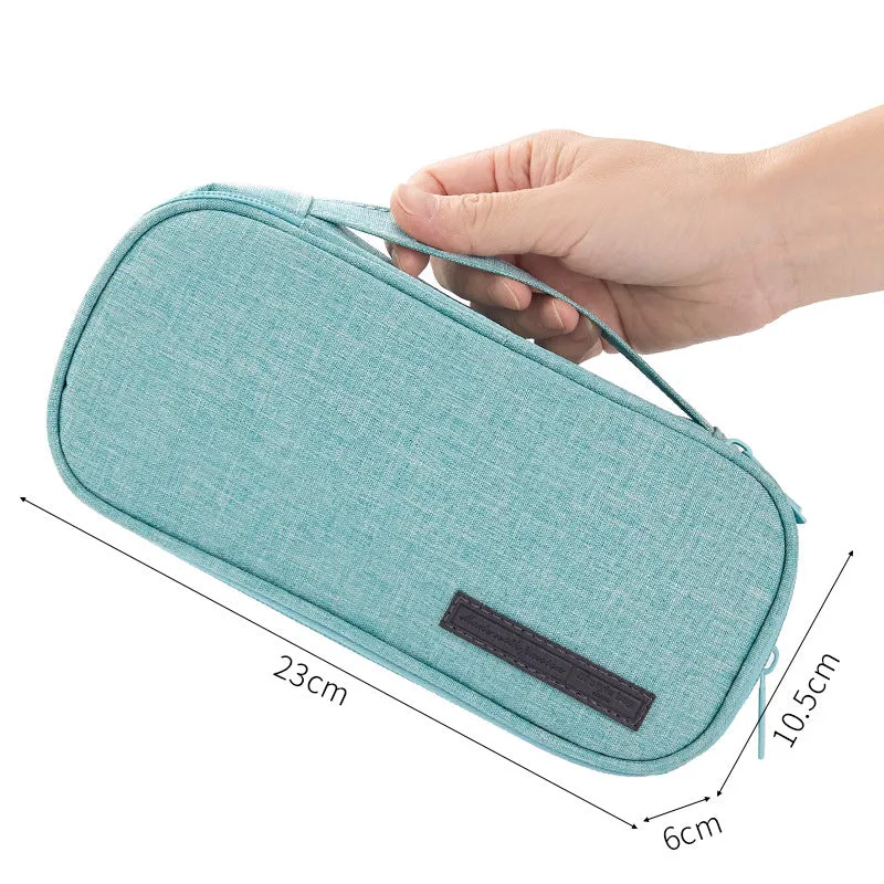 Large Capacity Three-Layer Pencil Case Student Multi-Functional Canvas Pencil Bag Pencil Case Pencil Case