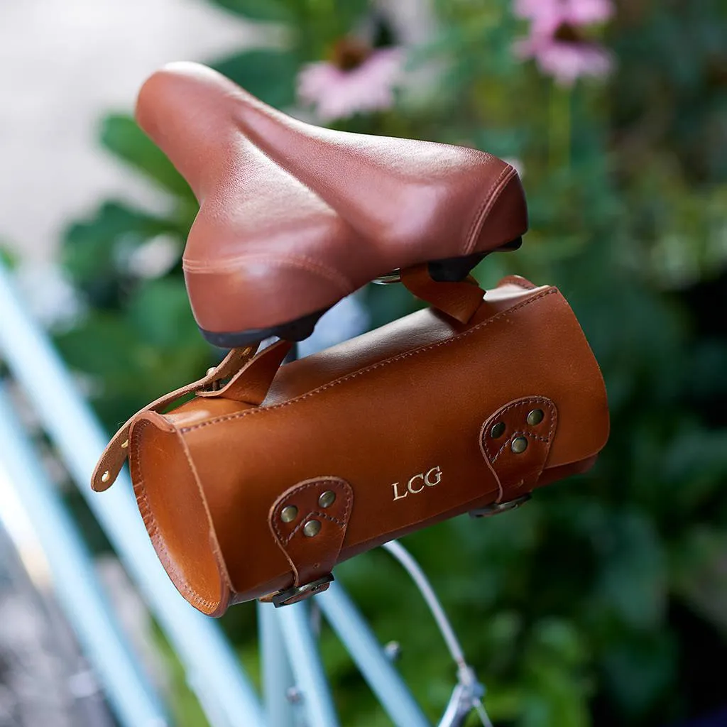 Leather Bike Saddle Bag