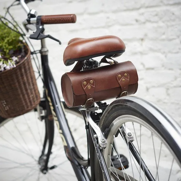 Leather Bike Saddle Bag