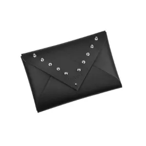 LEATHER ENVELOPE CLUTCH - STUDDED  MEDIUM