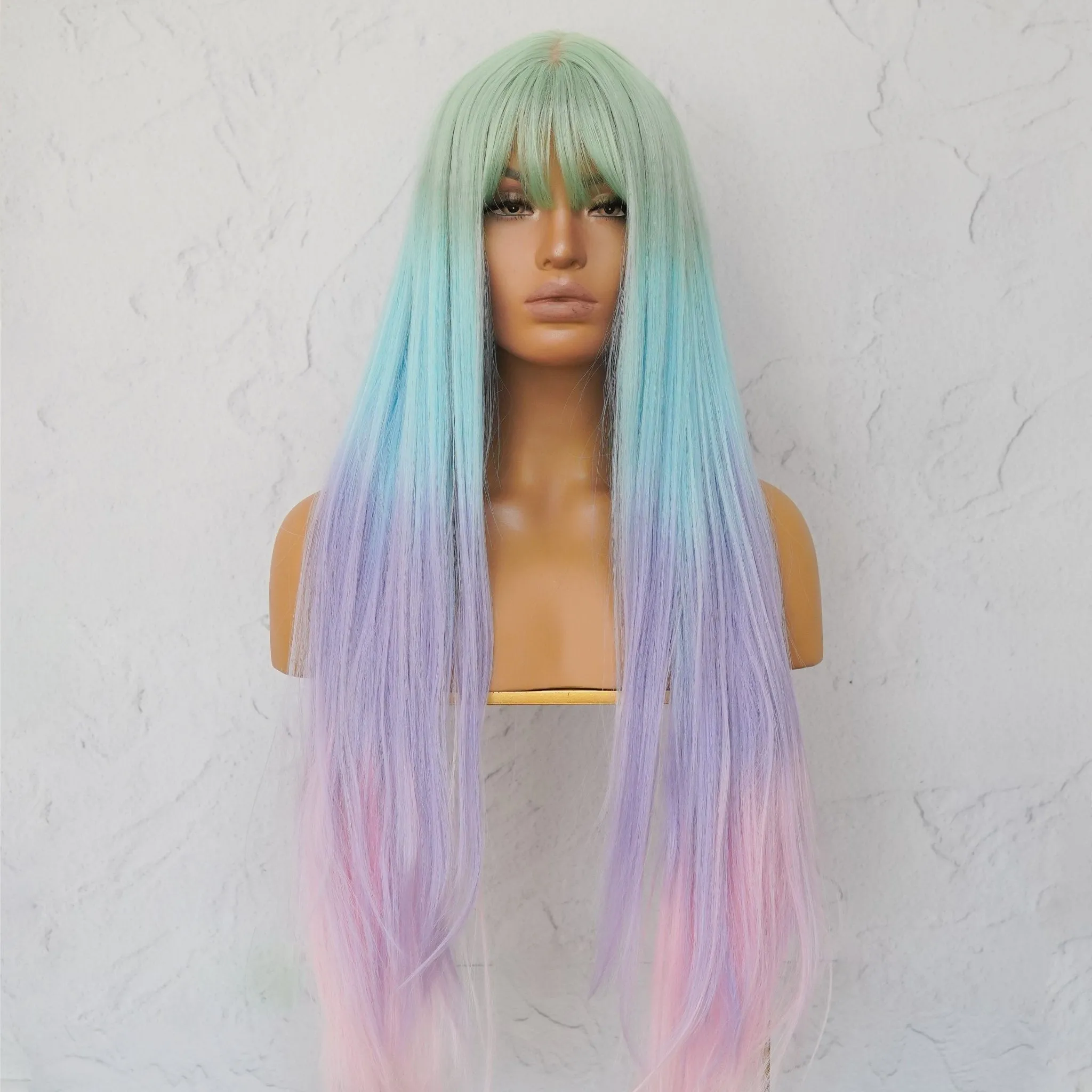 LIRA Rainbow Fringe Wig