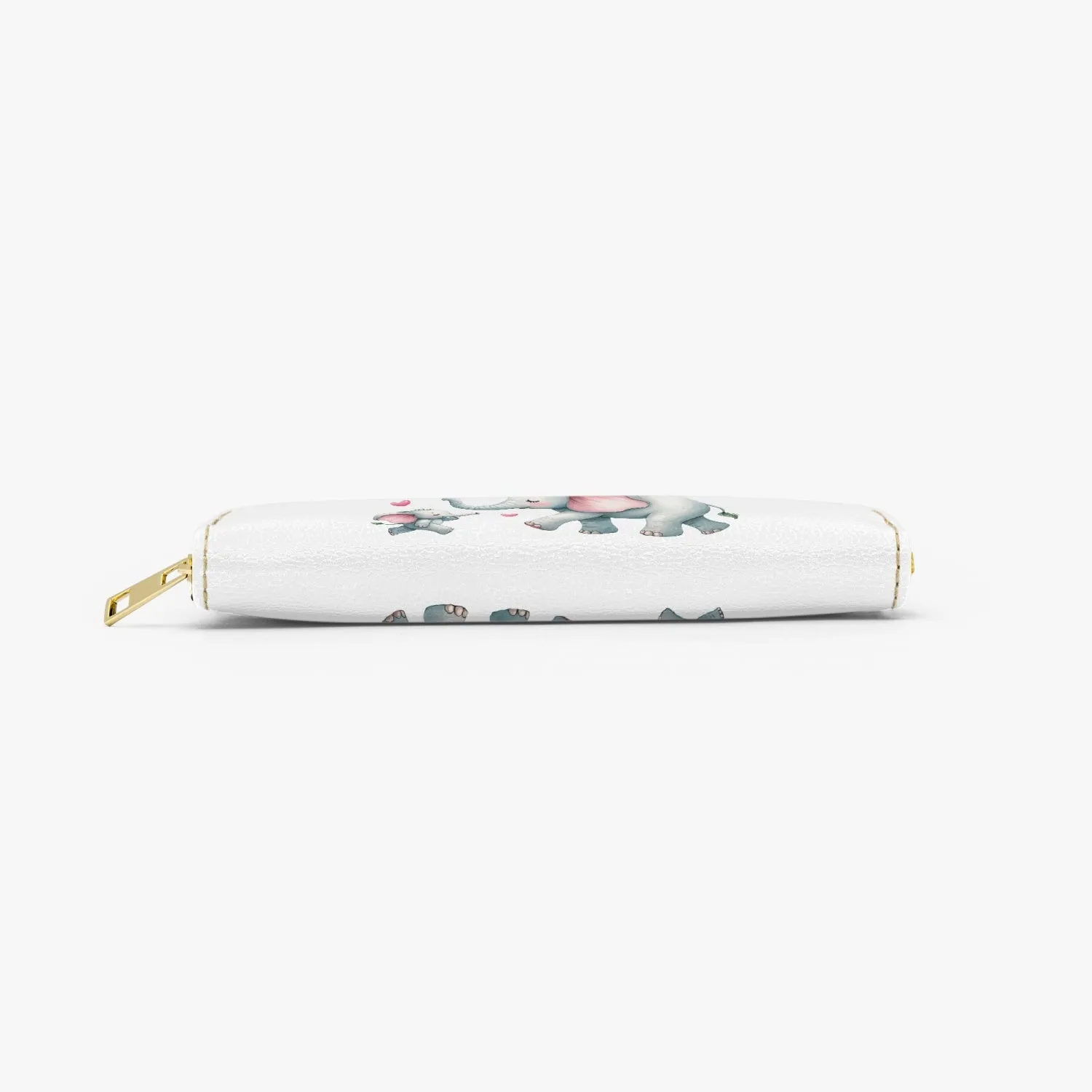 Long Type Zipper Purse - Elephant, Love You Mom