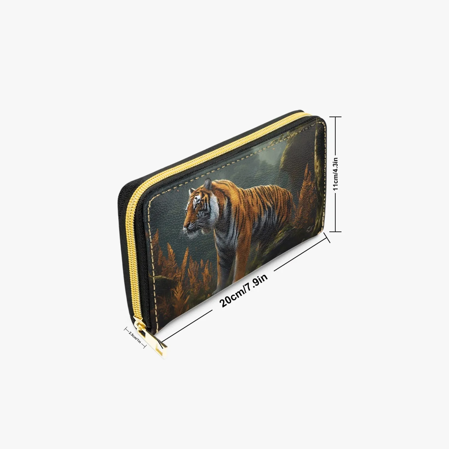 Long Type Zipper Purse, Tiger, awd-548