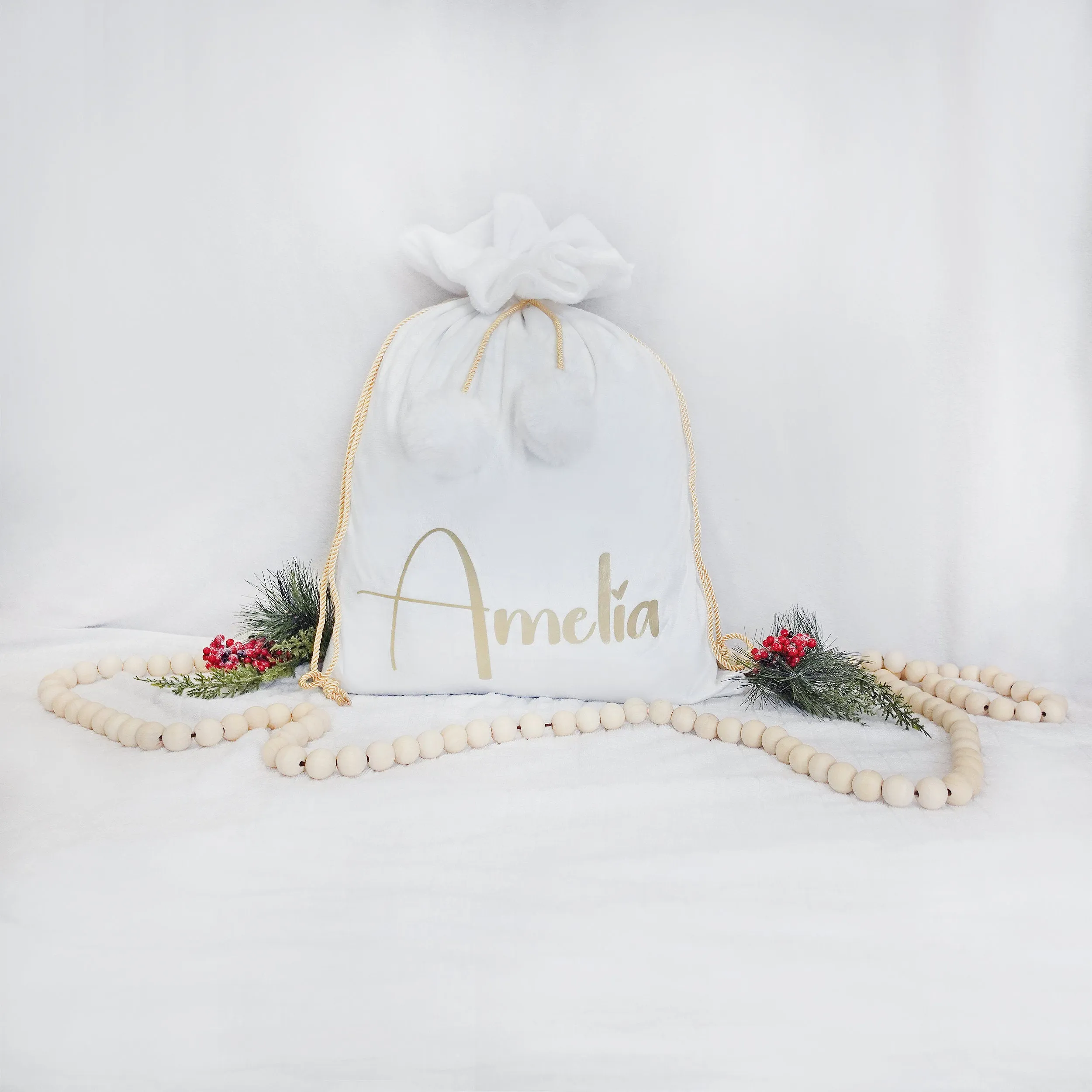 Luxury Velvet Personalized Santa Sack