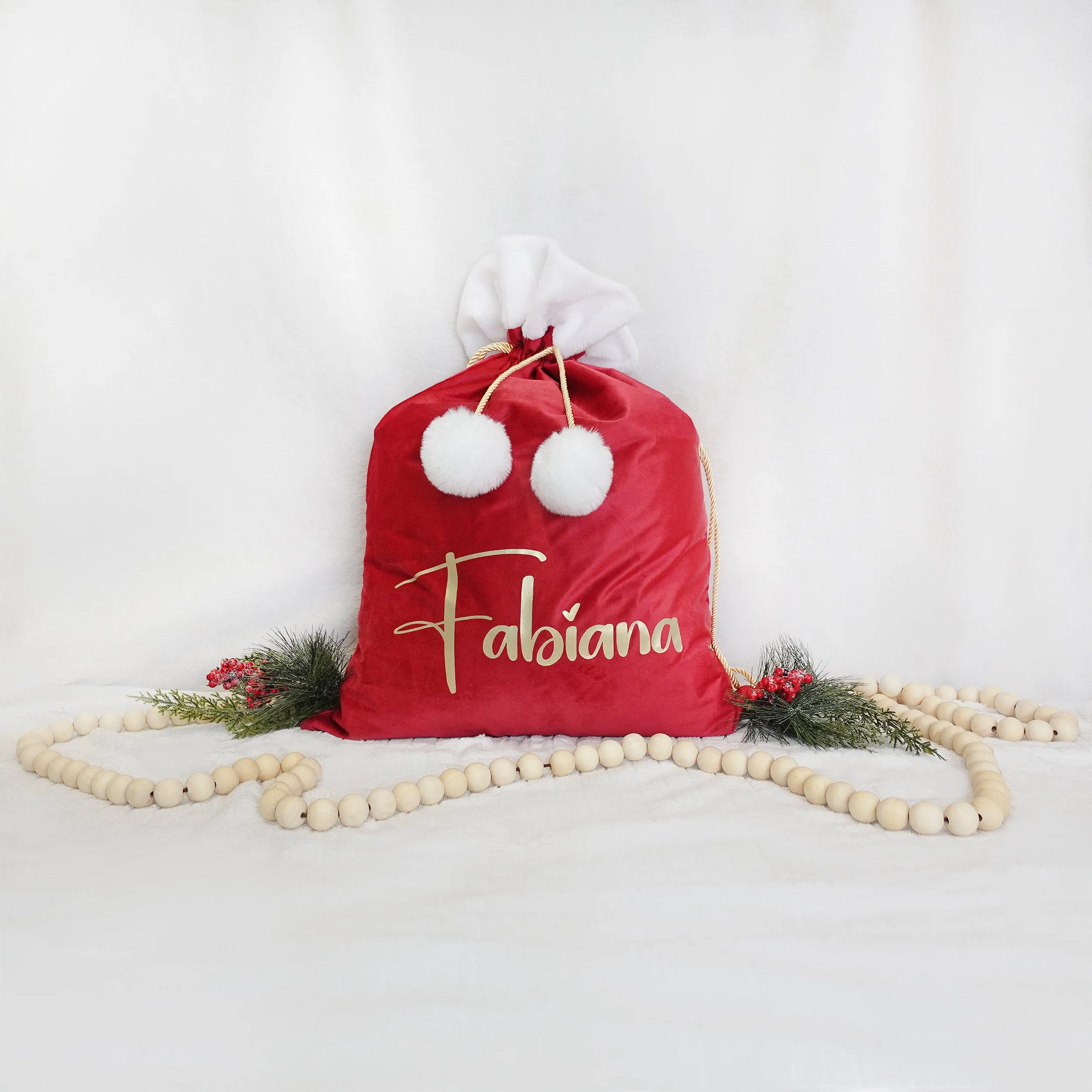 Luxury Velvet Personalized Santa Sack