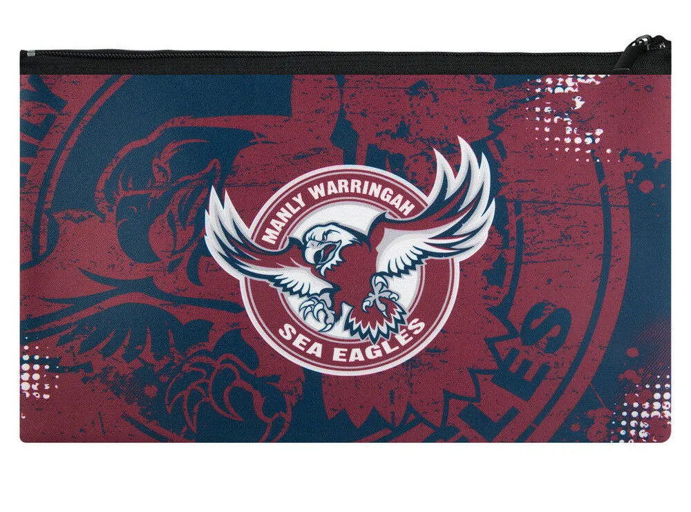 Manly Sea Eagles NRL Large Neoprene Pencil Case