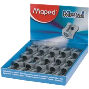 Maped Sharpner 1Hole Metal Box of 20Pcs