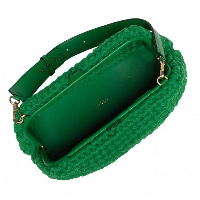 Marella Crochet Green Handbag