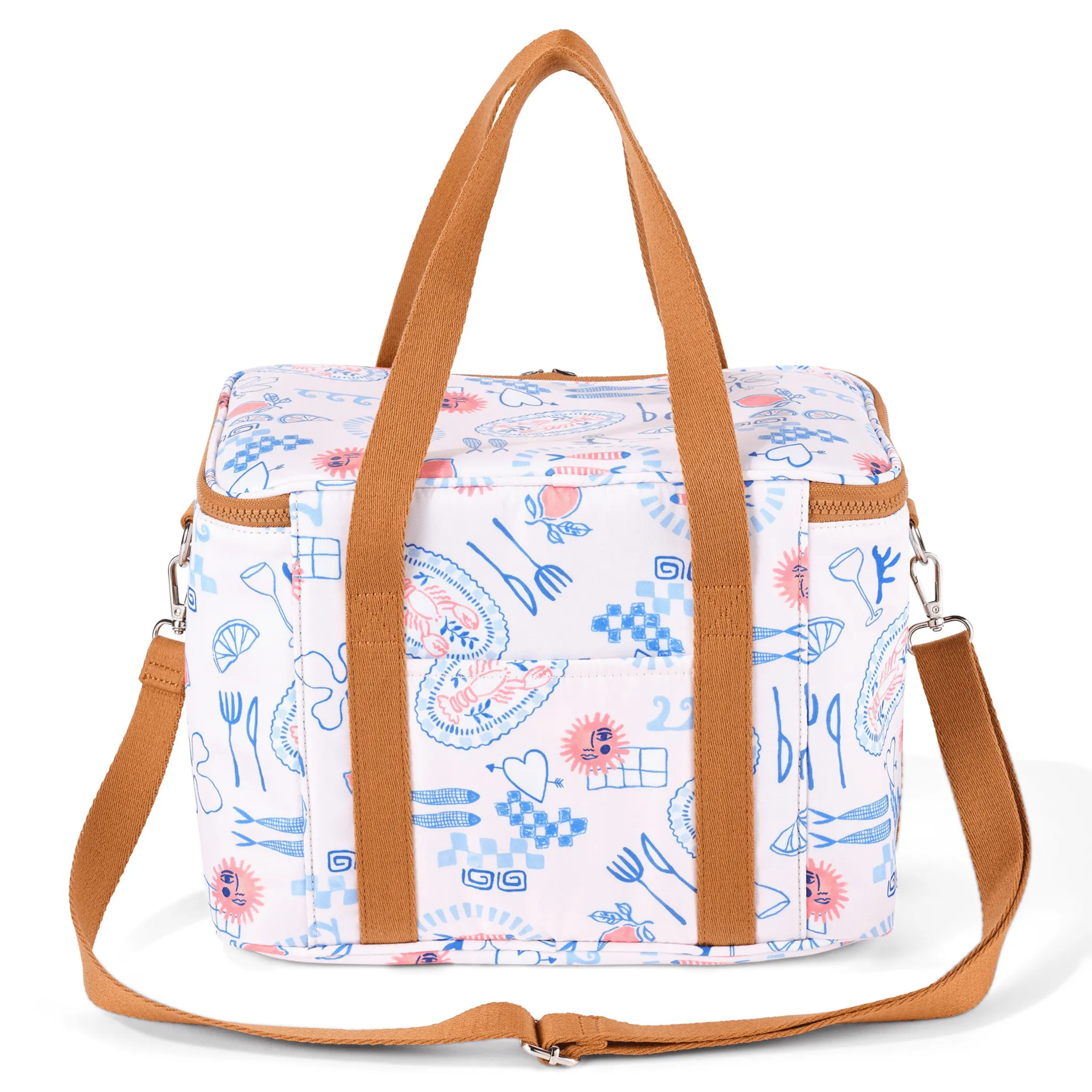 Maxi Insulated Picnic Bag/Pumping Bag - Mediterranean