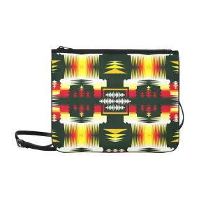 Medicine Wheel Sage Slim Clutch Bag