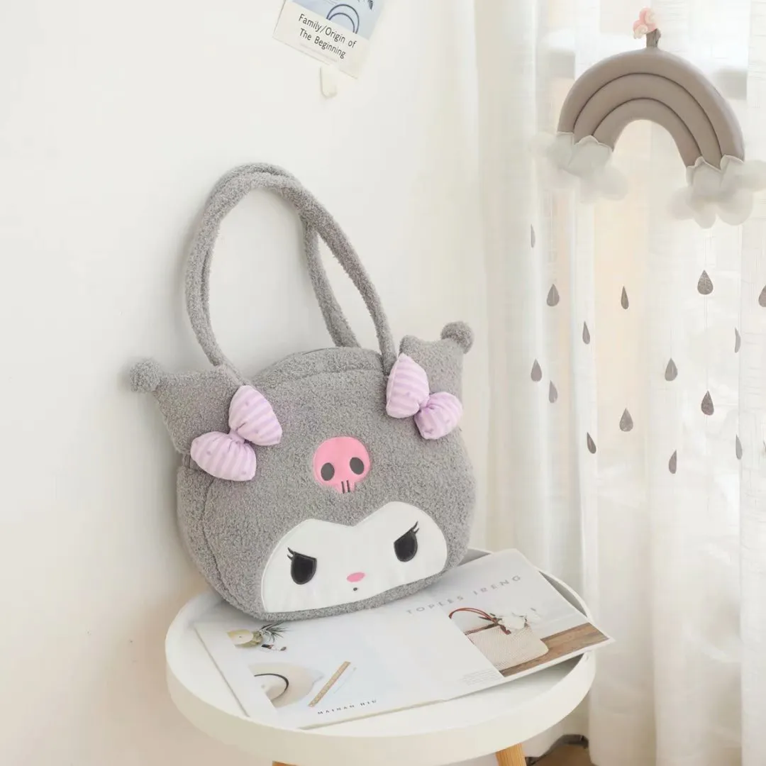 Melo Plush Makeup Shoulder Bag