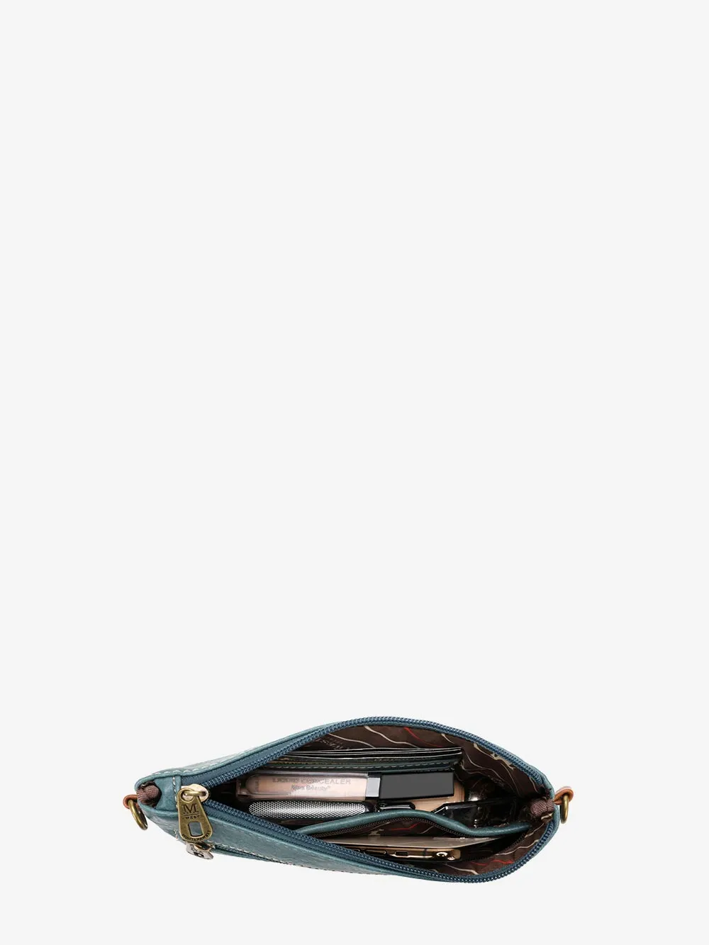 Montana West Cut-out Embroidered Floral Crossbody Clutch