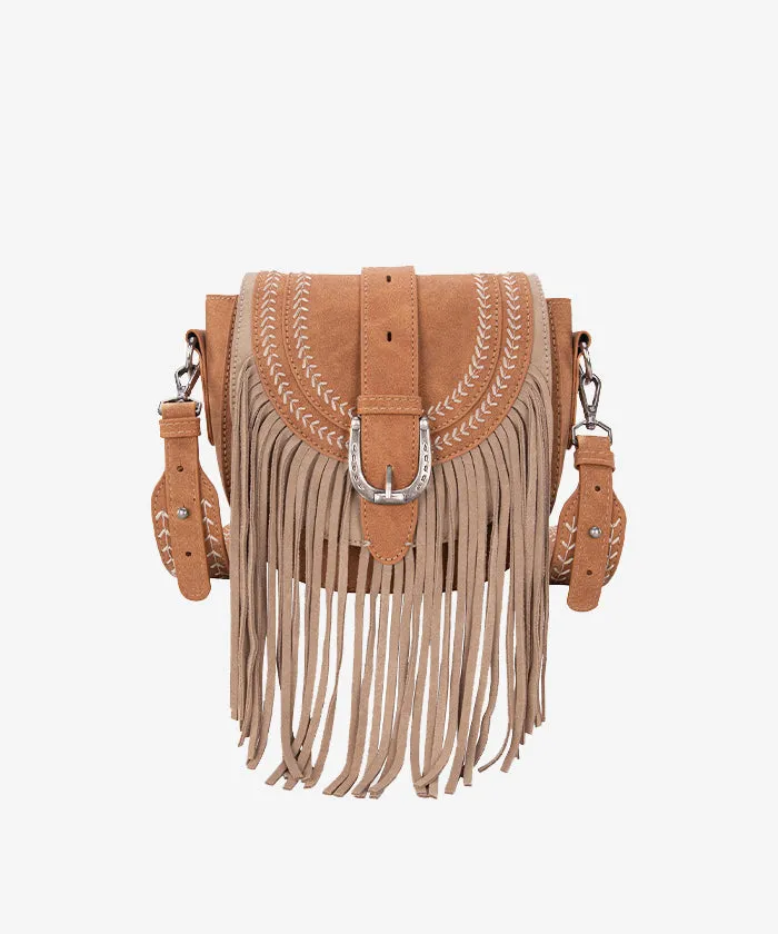 Montana West Fringe Buckle Crossbody Bag