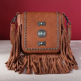 Montana West Fringe Mariposa Concho Collection Crossbody