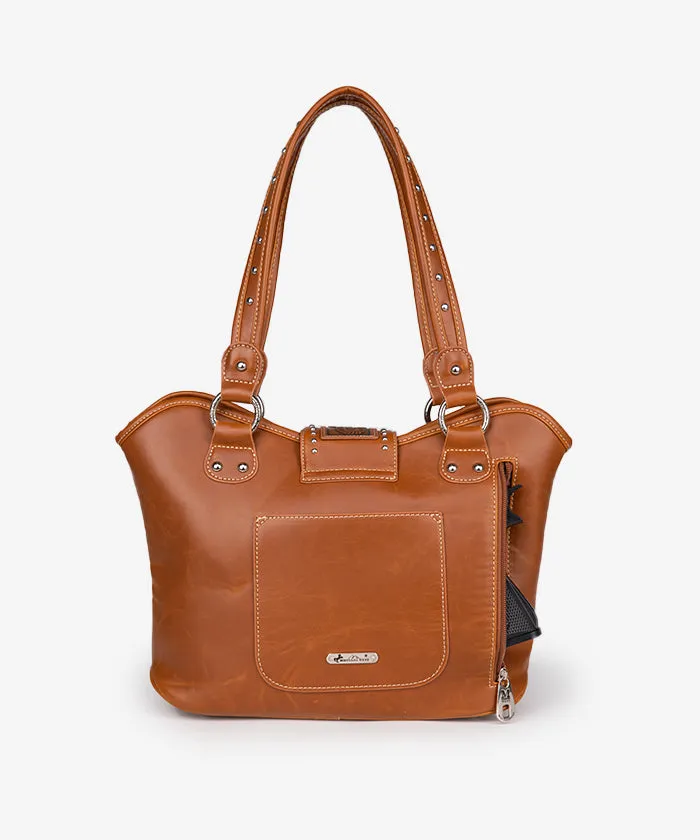 Montana West Tooling Studded Concealed Carry Handbag