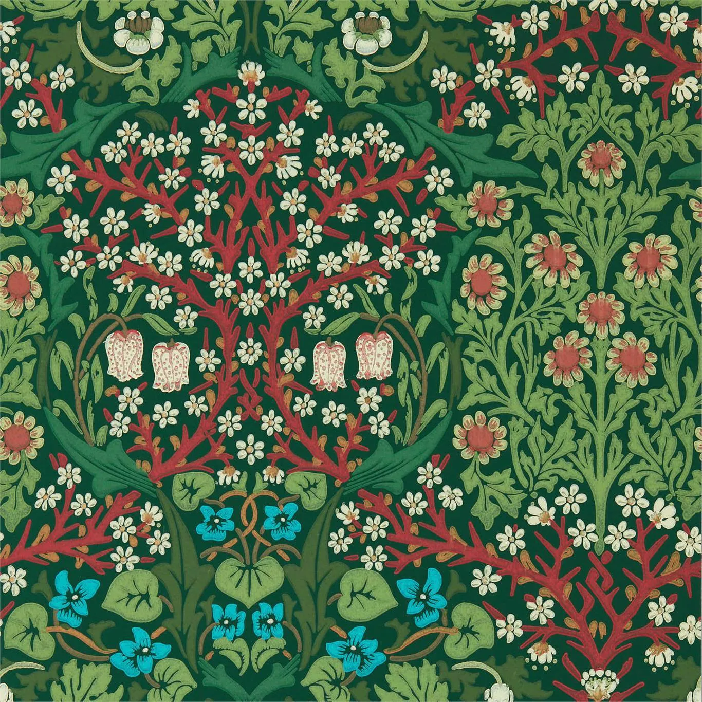 Morris & Co Blackthorn Autumn Wallpaper