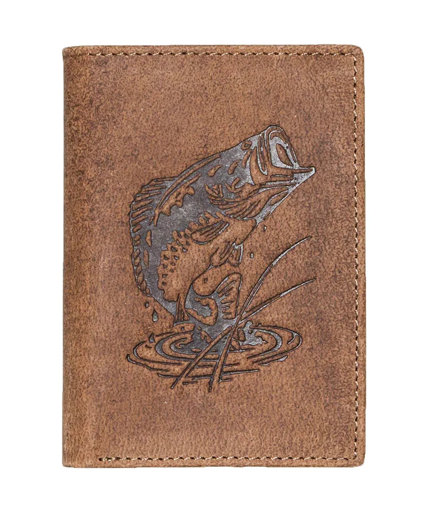 Mossy Oak Deer, Bass, Duck Trifold Wallet