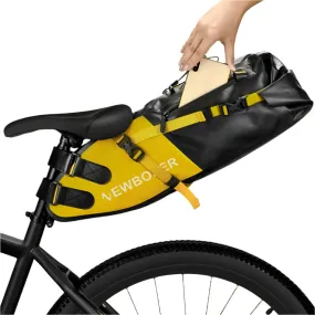 NEWBOLER Bike Bag Waterproof 13L Large Capacity Bicycle Saddle Bag Cycling Foldable Tail Rear Bag MTB Road Trunk Bikepacking