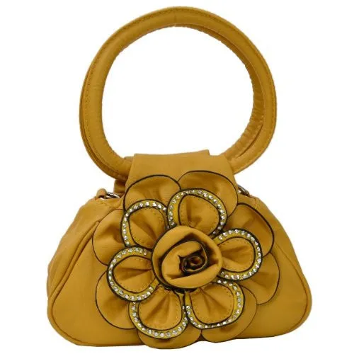 Nina Studded Flower Handbag