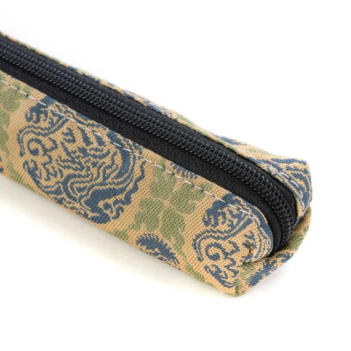 Nishijin-ori Pencil Case - Dragon Design of Kozan-ji Temple - ,  Made in Kyoto, Japan,  Japanese traditional craft pen case