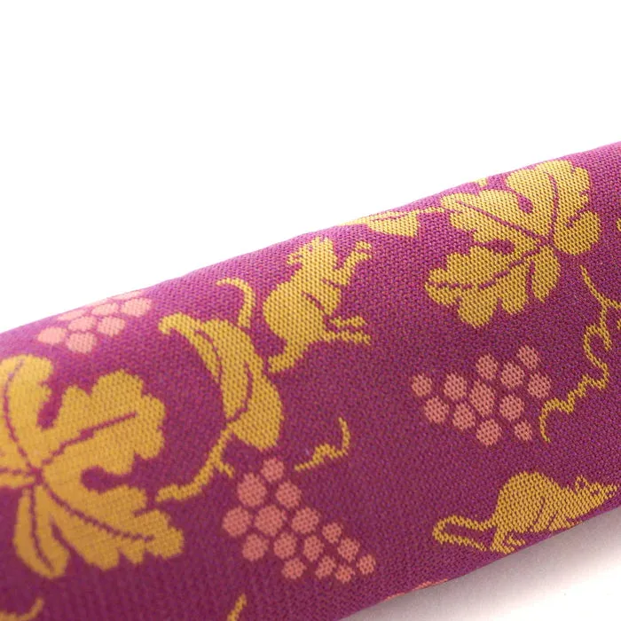 Nishijin-ori Pencil Case - Grapes and Mice Pattern - ,  Made in Kyoto, Japan,  Japanese traditional craft pen case